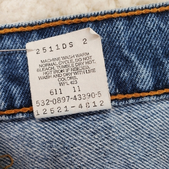 Vtg Levis 512 Jeans Women 10 Petite Blue Slim Fit Tapered Leg (28x26.5) USA Made - Picture 8 of 13